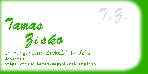 tamas zisko business card